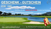 Lade das Bild in den Galerie-Viewer, PAPILLON-GOLF PUTTER, elektronischer Geschenkgutschein EUR 100 - 1.000
