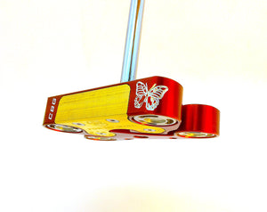 PAPILLON PUTTER, right hand RH, personalized plus monogram or logo